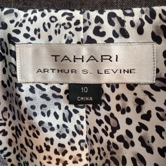 Blazer double breasted jacket by Tahari — deep grey, fully lined - Picture 2 of 8